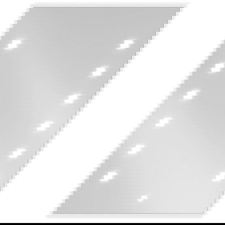 Mexen Ner miroir de salle de bain éclairé 50 x 70 cm, LED 6000K, anti-buée - 9809-050-070-611-00
