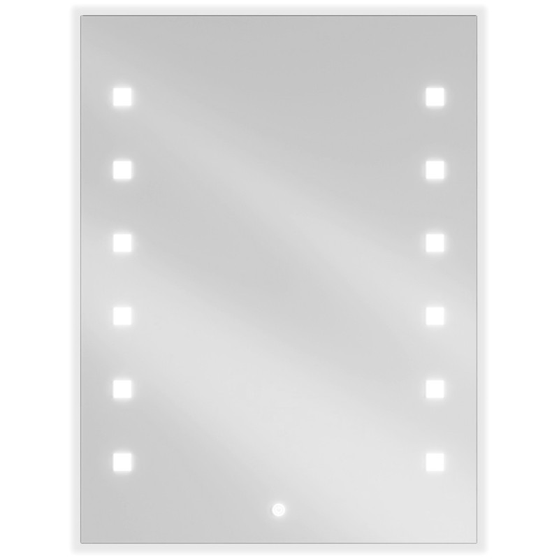 Mexen Ner miroir de salle de bain rétroéclairé 60 x 80 cm, LED 6000K, antibuée - 9809-060-080-611-00