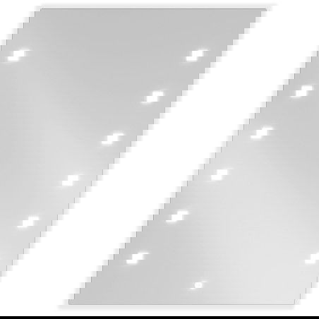 Mexen Ner beleuchteter Badezimmerspiegel 60 x 80 cm, LED 6000K, Antibeschlag - 9809-060-080-611-00