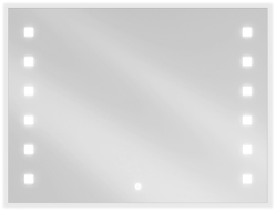 Mexen Ner miroir de salle de bain éclairé 80 x 60 cm, LED 6000K, antibuée - 9809-080-060-611-00