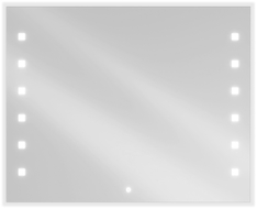 Mexen Ner osvijetljeno kupaonsko ogledalo 100 x 80 cm, LED 6000K, protiv magljenja - 9809-100-080-611-00