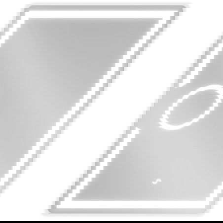 Mexen Onyx φωτιζόμενος καθρέπτης μπάνιου με καλλυντικό καθρεφτάκι 60 x 80 cm,