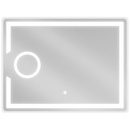 Mexen Onyx illuminated bathroom mirror with cosmetic mirror 80 x 60 cm, LED 6000K, anti-fog - 9813-080-060-611-00