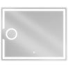 Mexen Onyx miroir de salle de bain éclairé avec miroir cosmétique 100 x 80 cm, LED 6000K, anti-buée - 9813-100-080-611-00
