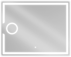 Mexen Onyx upplyst badrumsspegel med kosmetikspegel 100 x 80 cm, LED 6000K, imfri - 9813-100-080-611-00