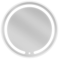 Mexen Rose verlichte badkamer spiegel, rond 60 cm, LED 6000K, anti-condens - 9810-060-060-611-00