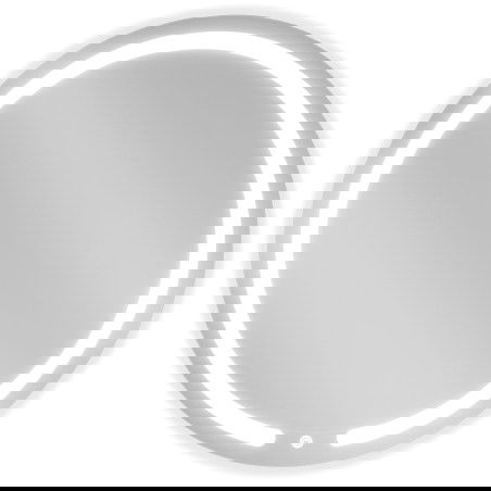 Mexen Rose στρογγυλός καθρέφτης μπάνιου με φωτισμό, 70 εκ., LED 6000K,