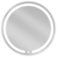 Mexen Rose osvijetljeno okruglo ogledalo za kupaonicu, 70 cm, LED 6000K, protiv zamagljivanja - 9810-070-070-611-00