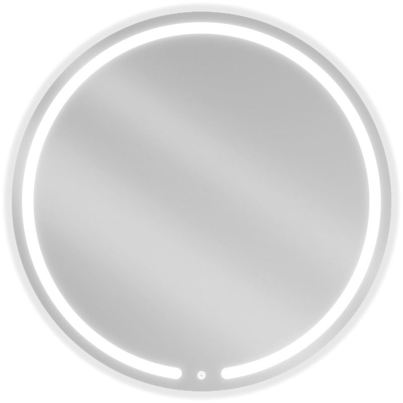 Mexen Rose kreesche Buedzëmmer-Spigel, beliicht ronn 90 cm, LED 6000K, Antibeschlag - 9810-090-090-611-00