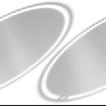 Mexen Rose specchio da bagno retroilluminato, rotondo 100 cm, LED 6000K, antiappannamento - 9810-100-100-611-00