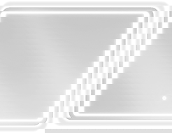 Mexen Zusa Vannas istabas spogulis ar apgaismojumu 80 x 60 cm, LED 6000K, antitvaika - 9808-080-060-611-00