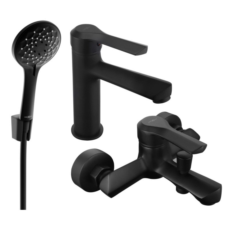 Mexen Sabre R74 vannikomplekt, must - 72103R74-70