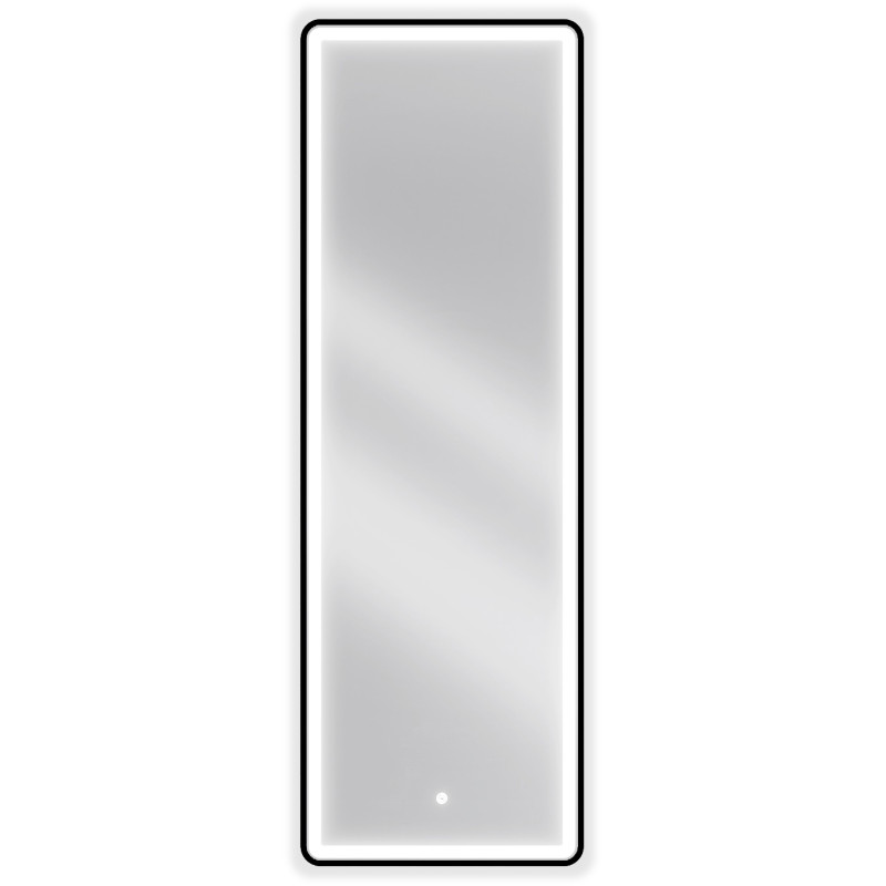 Mexen Coro beleuchteter Badezimmerspiegel 50 x 150 cm, LED 6000K, Antibeschlag, schwarzer Rahmen - 9817-050-150-611-70