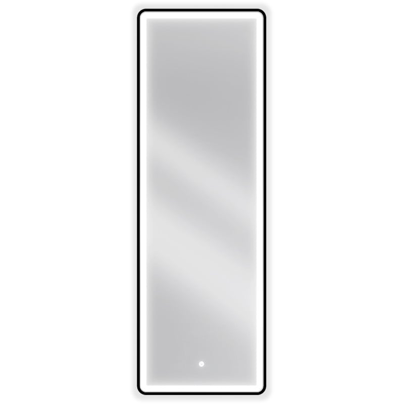 Mexen Coro miroir de salle de bain éclairé 50 x 150 cm, LED 6000K, anti-buée, cadre noir - 9817-050-150-611-70