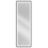 Mexen Coro miroir de salle de bains éclairé 50 x 150 cm, LED 6000K, anti-buée, cadre noir - 9817-050-150-611-70