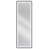 Mexen Coro valgustatud vannitoa peegel 50 x 150 cm, LED 6000K, uduvastane, must raam - 9817-050-150-611-70