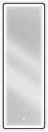 Mexen Coro verlicht badkamer spiegel 50 x 150 cm, LED 6000K, anti-condens, zwarte lijst - 9817-050-150-611-70