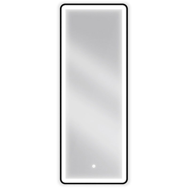 Mexen Coro beleuchteter Badezimmerspiegel 45 x 120 cm, LED 6000K, Antibeschlag, schwarzer Rahmen - 9817-045-120-611-70