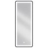 Mexen Coro verlichte badkamerspiegel 45 x 120 cm, LED 6000K, anti-condens, zwarte frame - 9817-045-120-611-70