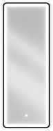 Mexen Coro miroir de salle de bain éclairé 45 x 120 cm, LED 6000K, anti-buée, cadre noir - 9817-045-120-611-70