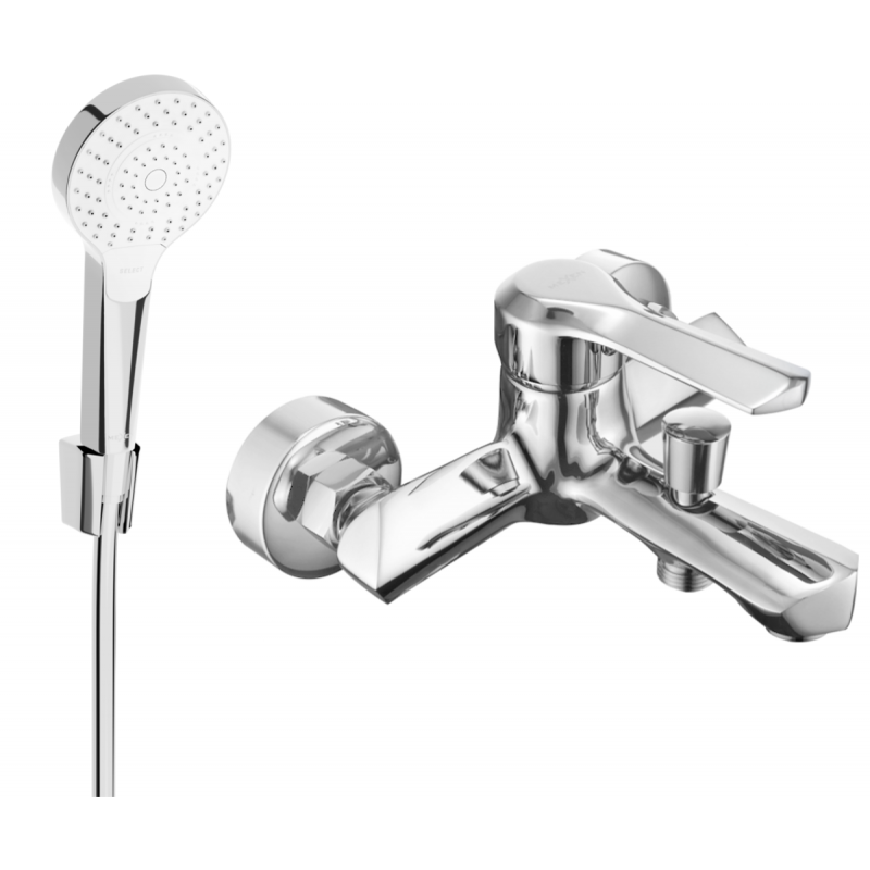 Mexen Sabre R05 grifo de bañera con conjunto de ducha, cromo - 7213R05-00