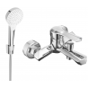 Mexen Sabre R05 bathtub faucet with shower set, chrome - 7213R05-00