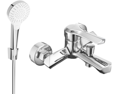 Mexen Sabre R05 bathtub faucet with shower set, chrome - 7213R05-00