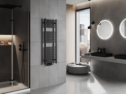 Mexen Hades badkamer radiator 1200 x 400 mm, 472 W, zwart - W104-1200-400-00-70