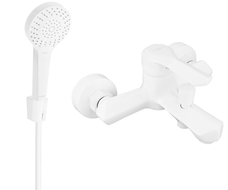 Mexen Sabre R05 grifo de bañera con conjunto de ducha, blanco - 7213R05-20