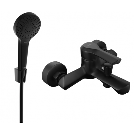 Mexen Sabre R05 bateria de banheira com conjunto de chuveiro, preta - 7213R05-70