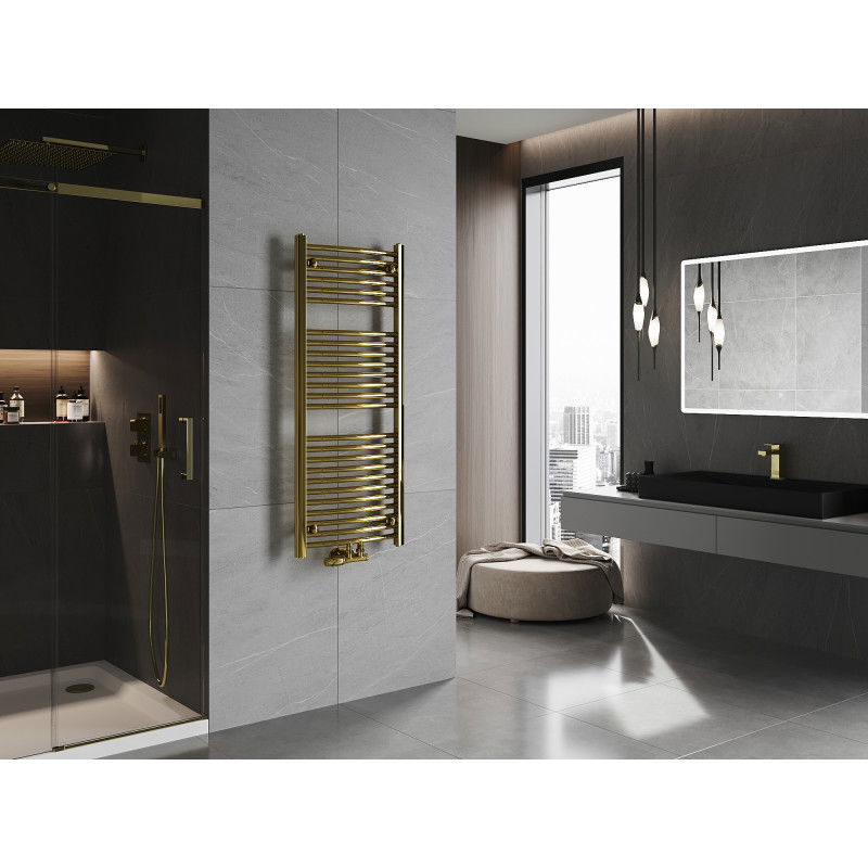 Mexen Ares radiador de casa de banho 1200 x 500 mm, 420 W, dourado - W102-1200-500-00-50