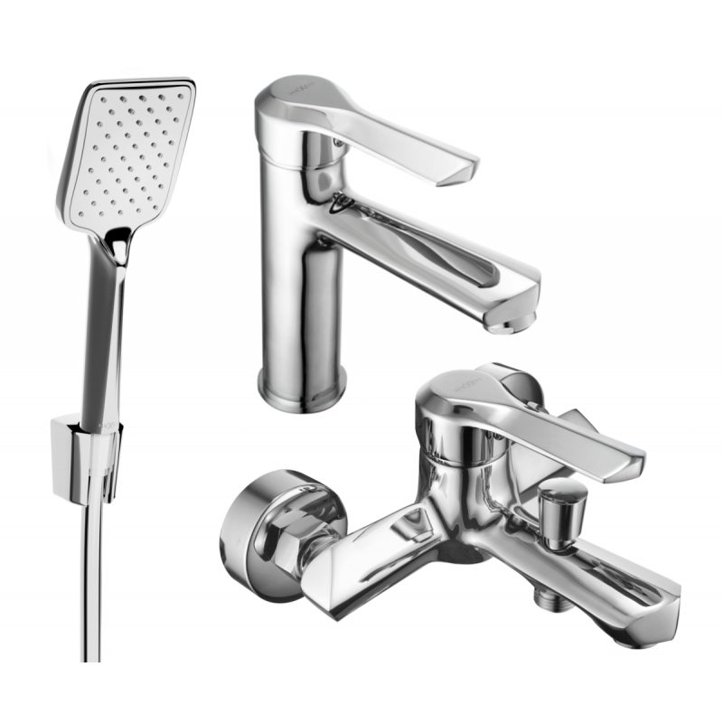 Mexen Sabre R62 ensemble de baignoire, chrome - 72103R62-00