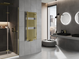 Mexen Hades radiador de casa de banho 1200 x 500 mm, 450 W, dourado - W104-1200-500-00-50