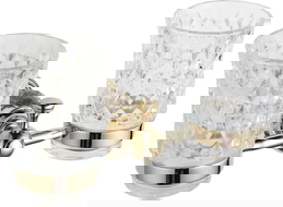 Mexen Estela dubultā zobu suku turētāja kauss, zelta - 7011552-50