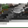 Mexen Mario zlewozmywak granitowy 2-komorowy z baterią kuchenną Aster, czarny nakrapiany - 6504-76-73450-07-B