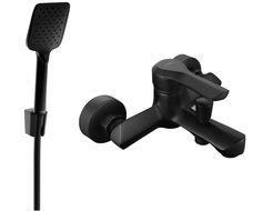 Mexen Sabre R62 bath tap with shower set, black - 7213R62-70