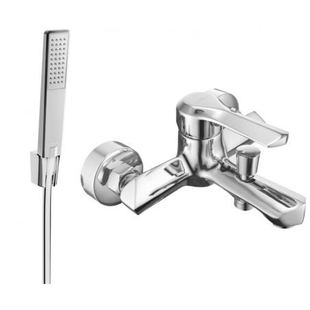 Mexen Sabre R72 robinet de baignoire avec ensemble de douche, chrome - 7213R72-00