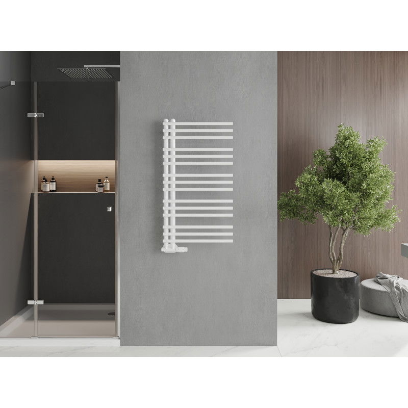 Mexen Neptun dekoratīvais vannas istabas radiators 900 x 500 mm, 369 W, balts - W101-0900-500-00-20