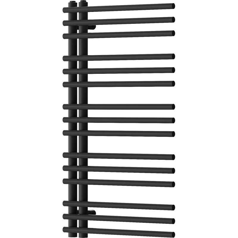 Mexen Neptun decoratieve badkamer radiator 900 x 500 mm, 369 W, zwart - W101-0900-500-00-70