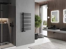 Mexen Neptun dekoratīvais vannas istabas radiators 900 x 500 mm, 369 W, melns - W101-0900-500-00-70