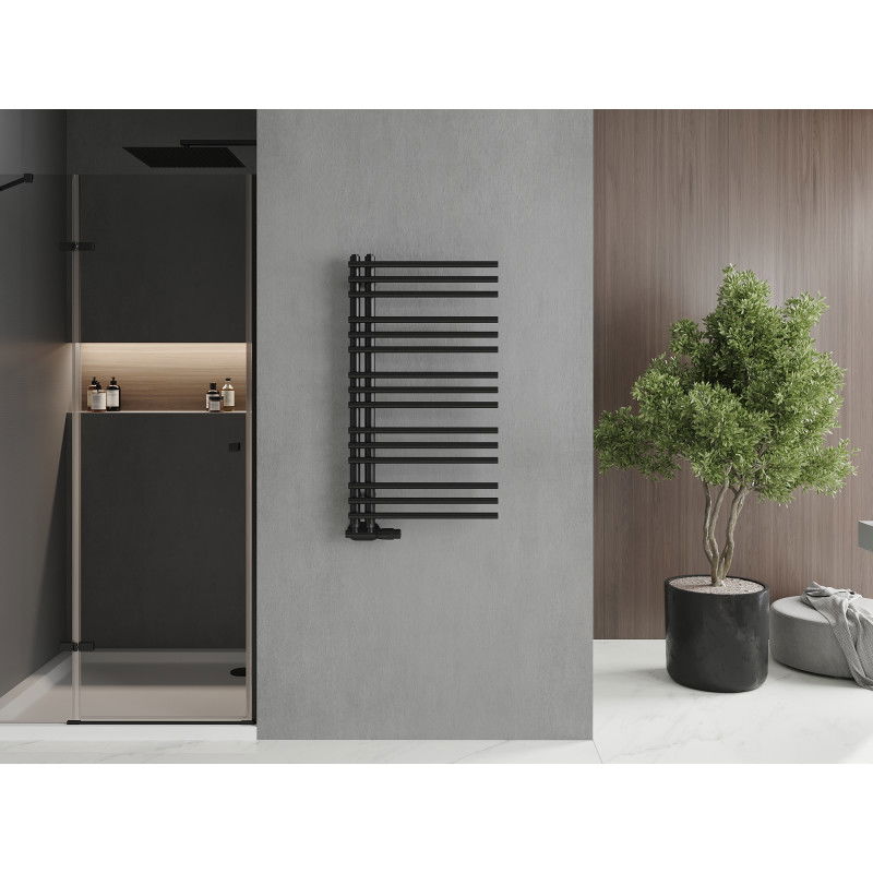 Mexen Neptun dekorativ badrumsradiator 900 x 500 mm, 369 W, svart - W101-0900-500-00-70