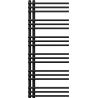 Mexen Neptun dekorativer Badezimmerheizkörper 1200 x 500 mm, 456 W, schwarz - W101-1200-500-00-70
