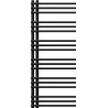 Mexen Neptun radiateur décoratif de salle de bain 1200 x 500 mm, 456 W, noir - W101-1200-500-00-70