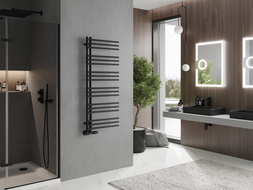 Mexen Neptun decoratieve badkamer radiator 1200 x 500 mm, 456 W, zwart - W101-1200-500-00-70