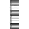 Mexen Neptun radiateur de salle de bain décoratif 1600 x 500 mm, 662 W, noir - W101-1600-500-00-70
