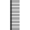 Mexen Neptun radiateur de salle de bain décoratif 1600 x 500 mm, 662 W, noir - W101-1600-500-00-70