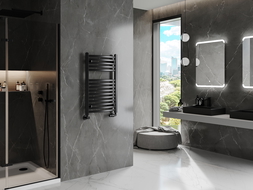 Mexen Helios radiador de casa de banho 800 x 500 mm, 381 W, preto - W103-0800-500-00-70