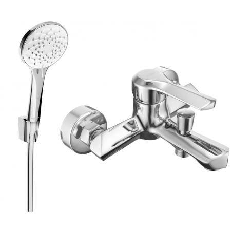 Mexen Sabre R74 vannas jaucējkrāns ar dušas komplektu, hroms - 7213R74-00