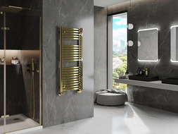 Mexen Helios radiador de casa de banho 1200 x 500 mm, 448 W, dourado - W103-1200-500-00-50