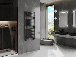 Mexen Helios radiador de baño 1200 x 500 mm, 567 W, negro - W103-1200-500-00-70